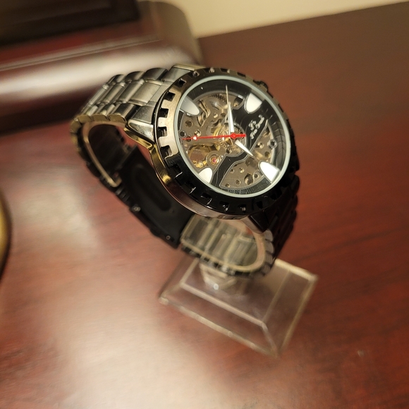Brand New Men's Black Automatic Watch - Picture 3 of 4